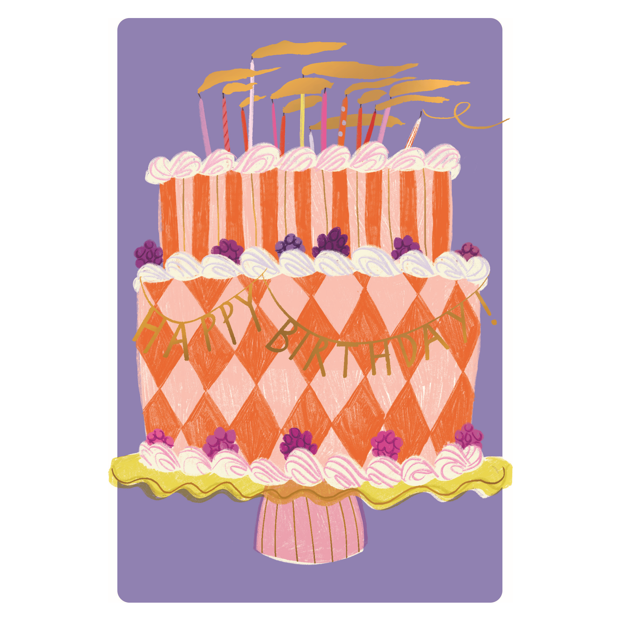 Pictura Blown Out Candles birthday card featuring colorful candle illustrations on an everyday greeting card background.